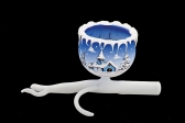 GLASS TWIG 1 BOWL - BLUE COLOR