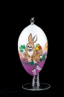 EGG WITH MOTIF OF HARE - VIOLET COLOR