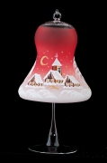 BELL ON CANDLE PENDENT - RED COLOR