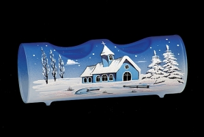TRUBKA NA DVĚ SVÍČKY - MODRÁ BARVA